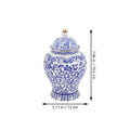 Sealed Blue White Ceramic Tea Canister Porcelain Storage Jar Airtight Tea Container Kitchen Decorative Vase Home Gift For