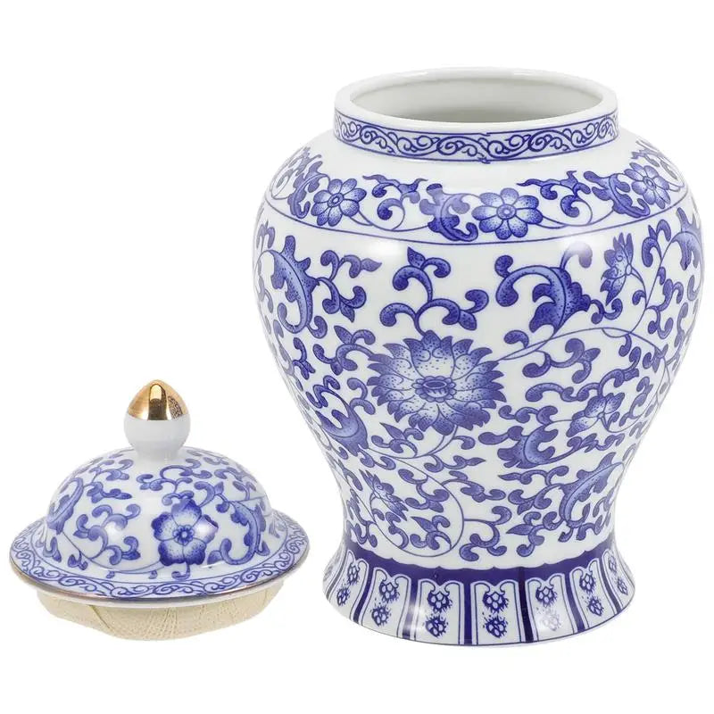 Sealed Blue White Ceramic Tea Canister Porcelain Storage Jar Airtight Tea Container Kitchen Decorative Vase Home Gift For