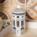 Modern Ceramic Jewelry Cosmetic Cotton Swab Storage Box Candle Holder Tabletop Building Craft Decoration Scented Candle Jar New