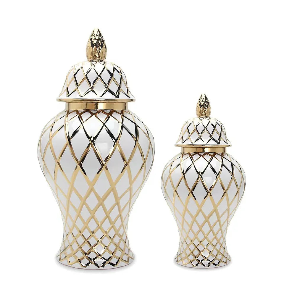 Light Luxury Ceramic General Vase, Flower Arrangement Jar, Soft Crafts, Storage Arrangement Jar, Home Gift