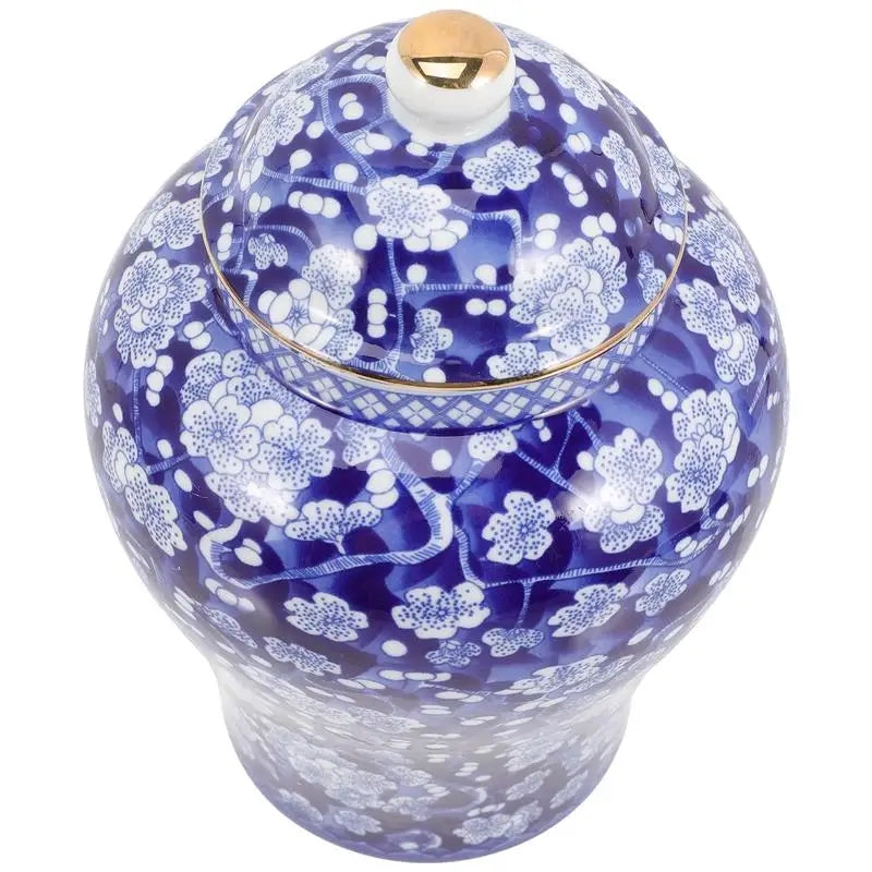 Sealed Blue White Ceramic Tea Canister Porcelain Storage Jar Airtight Tea Container Kitchen Decorative Vase Home Gift For