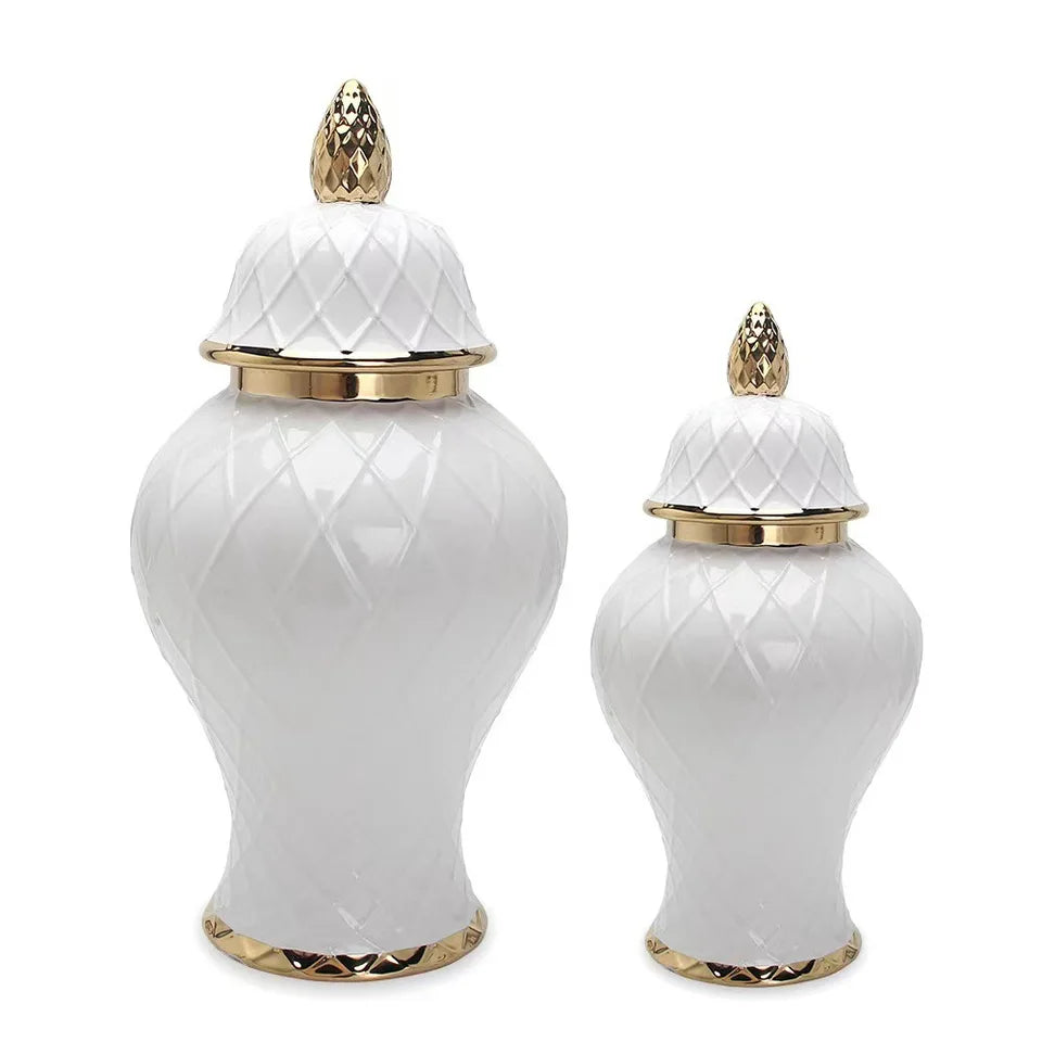 Light Luxury Ceramic General Vase, Flower Arrangement Jar, Soft Crafts, Storage Arrangement Jar, Home Gift