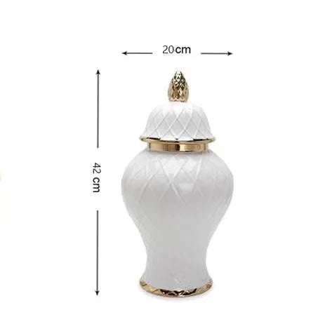 Light Luxury Ceramic General Vase, Flower Arrangement Jar, Soft Crafts, Storage Arrangement Jar, Home Gift